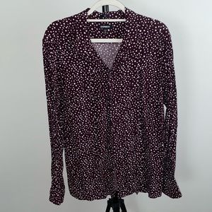 EXPRESS Polka Dot Shirt NWOT.